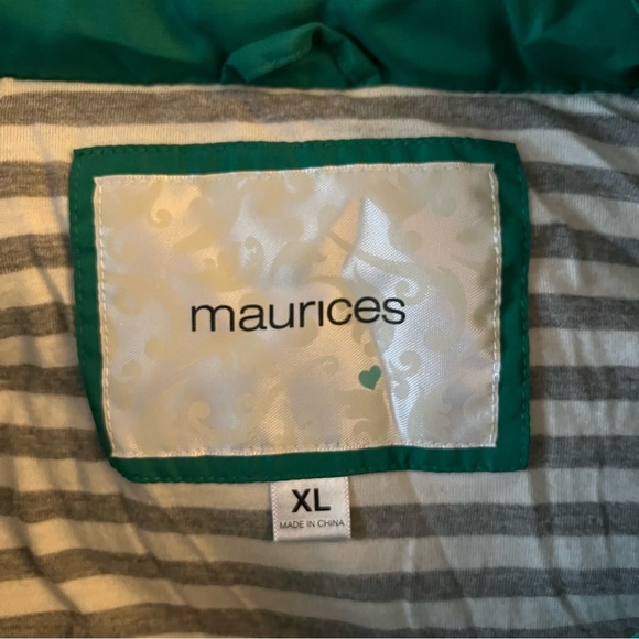 Maurice’s Green Puffy Vest - Picture 3 of 6